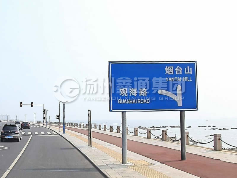 BZG-015，交通標志桿，雙柱標志桿