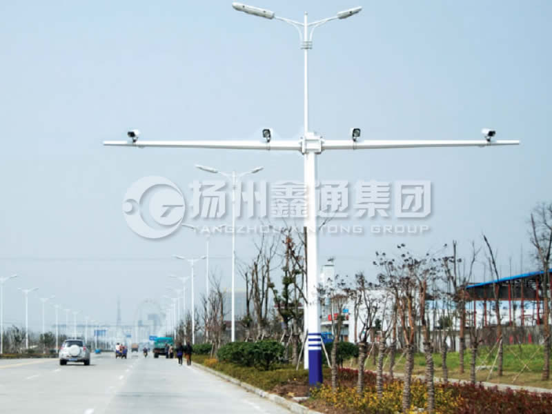 DJG-004，電子警察桿，T型八棱電警桿
